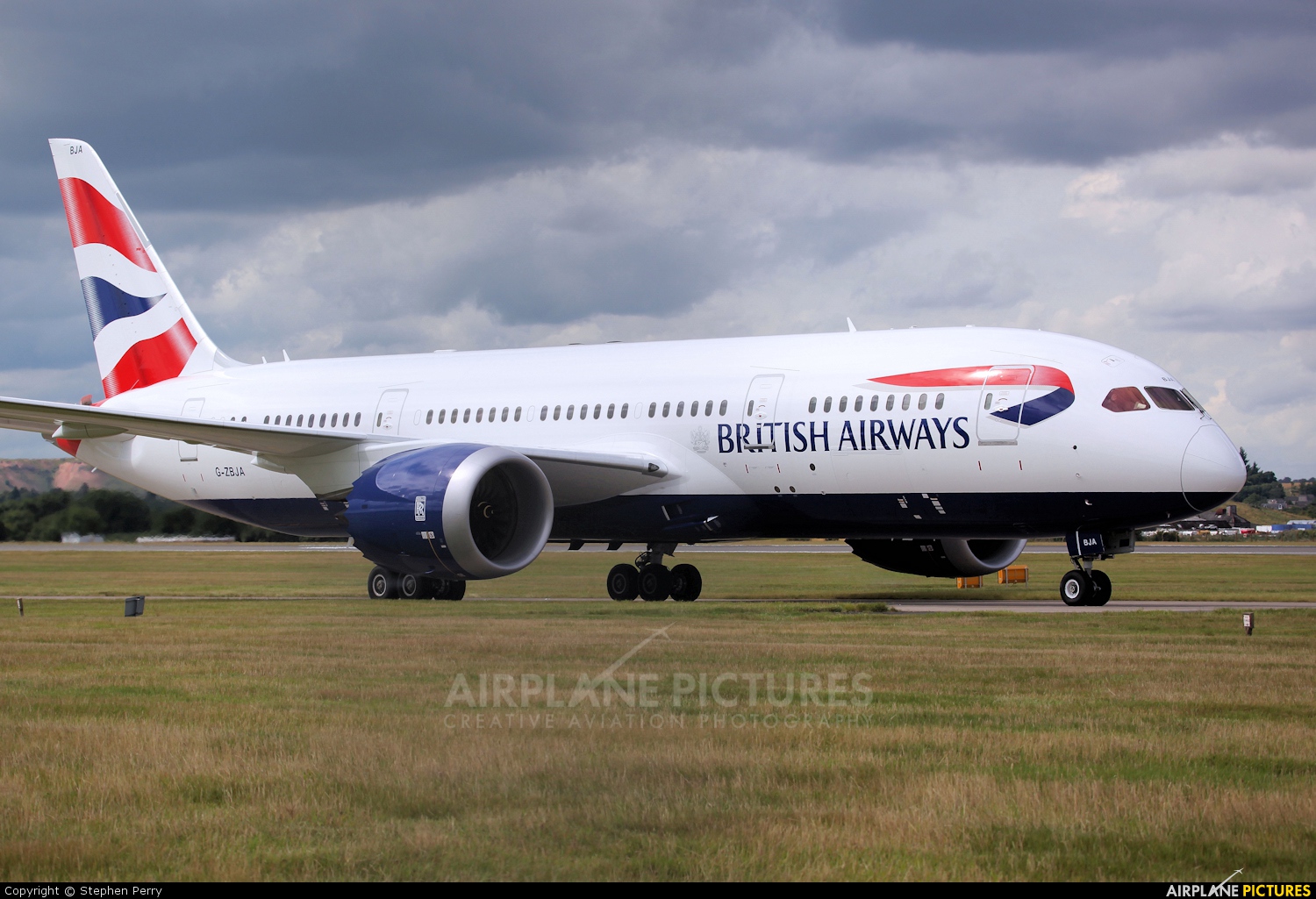 British Airways G-ZBJA aircraft at Edinburgh