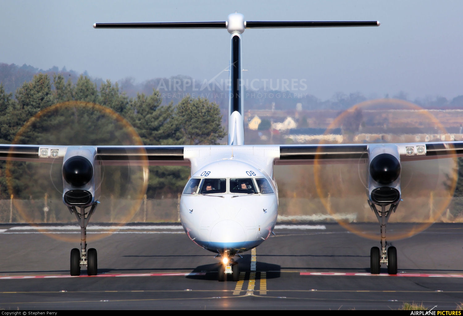 Flybe G-ECOB aircraft at Edinburgh