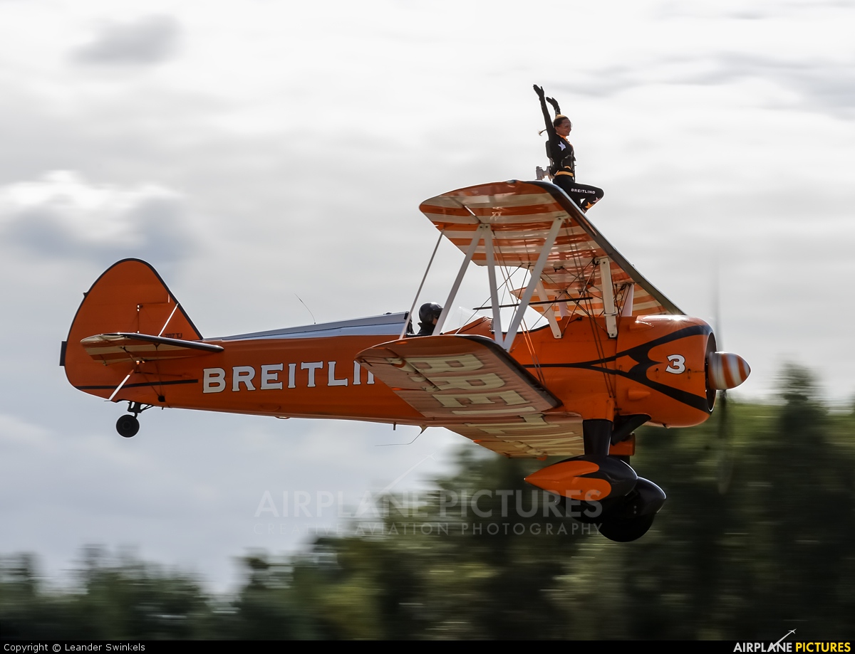 Breitling Wingwalkers N707TJ aircraft at Leopoldsburg - Beverlo