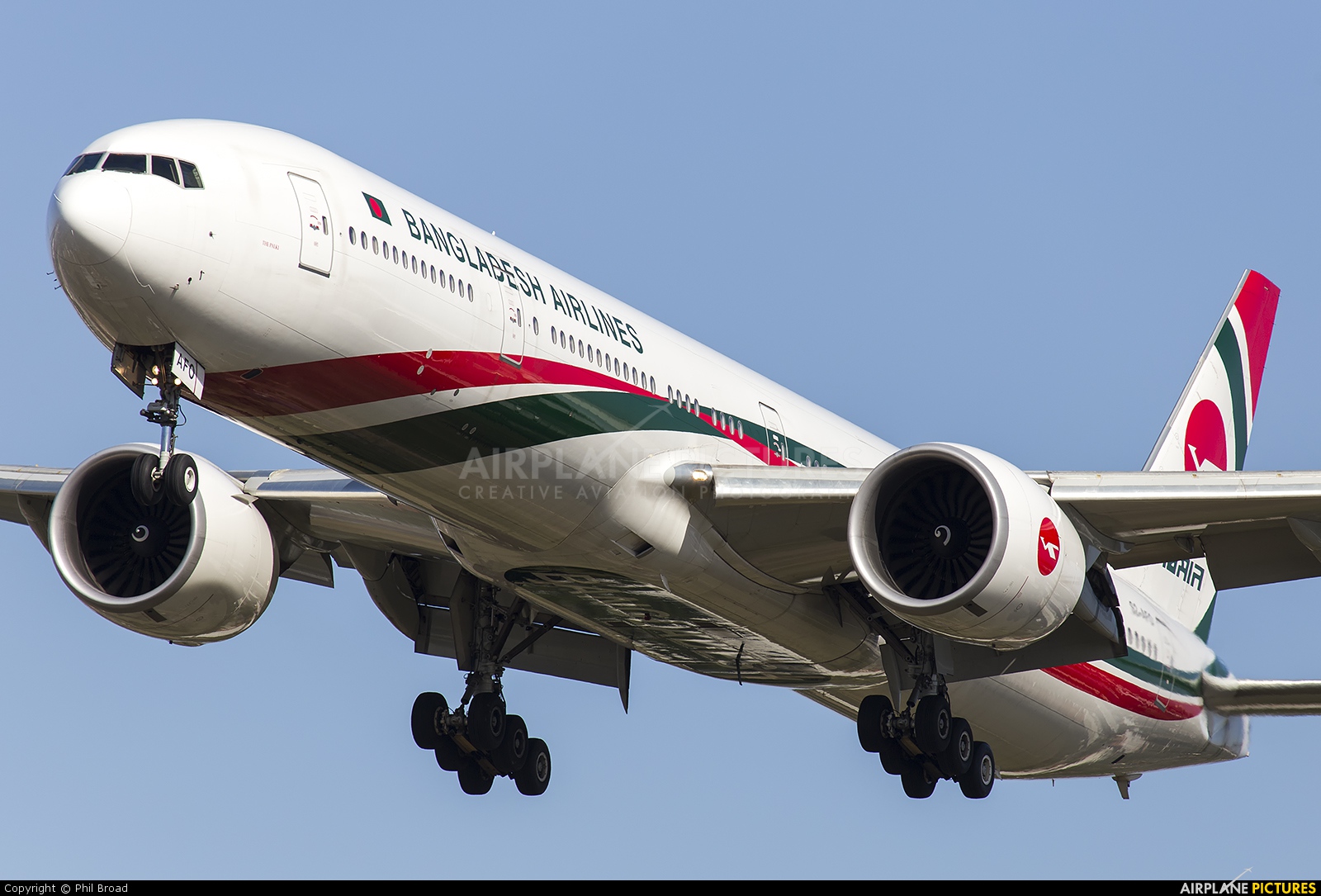 Biman Bangladesh S2-AFO aircraft at London - Heathrow