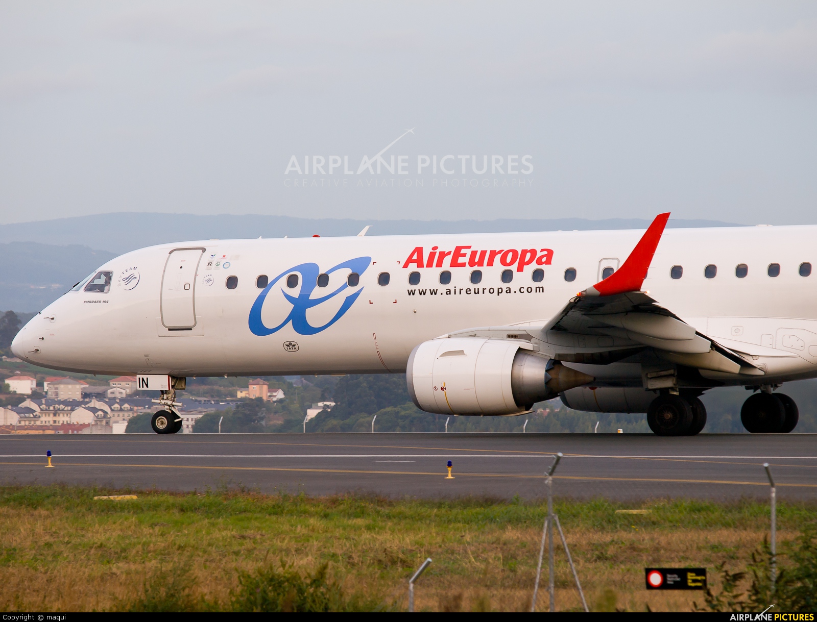 Air Europa EC-LIN aircraft at La Coruña