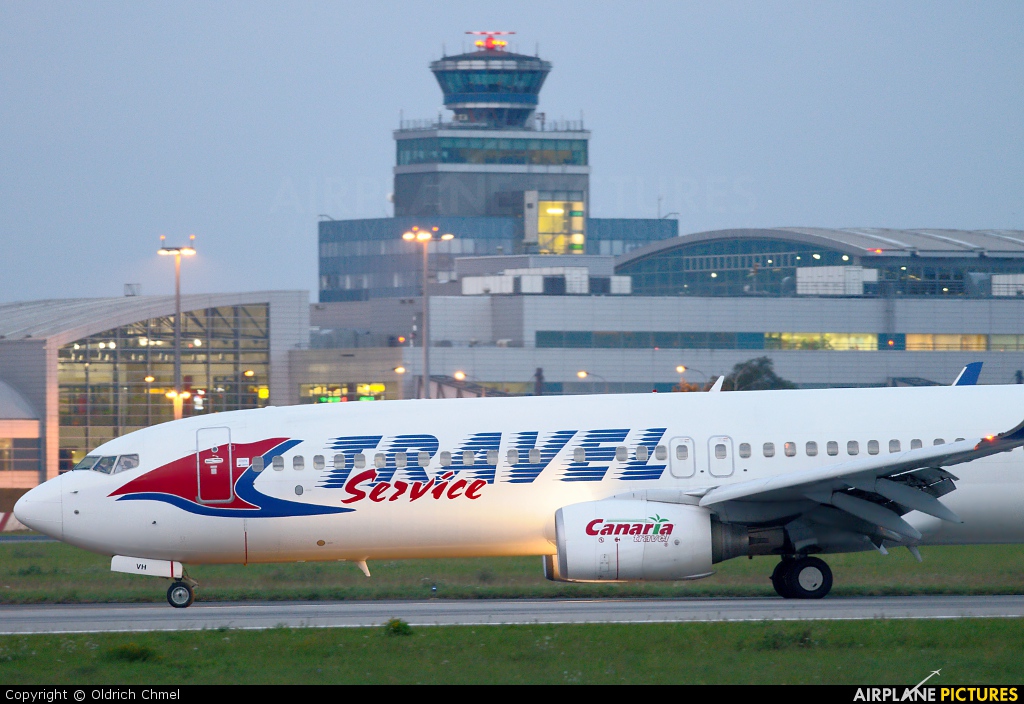 Travel Service OK-TVH aircraft at Prague - Václav Havel