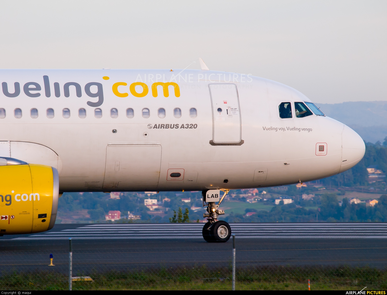 Vueling Airlines EC-LAB aircraft at La Coruña