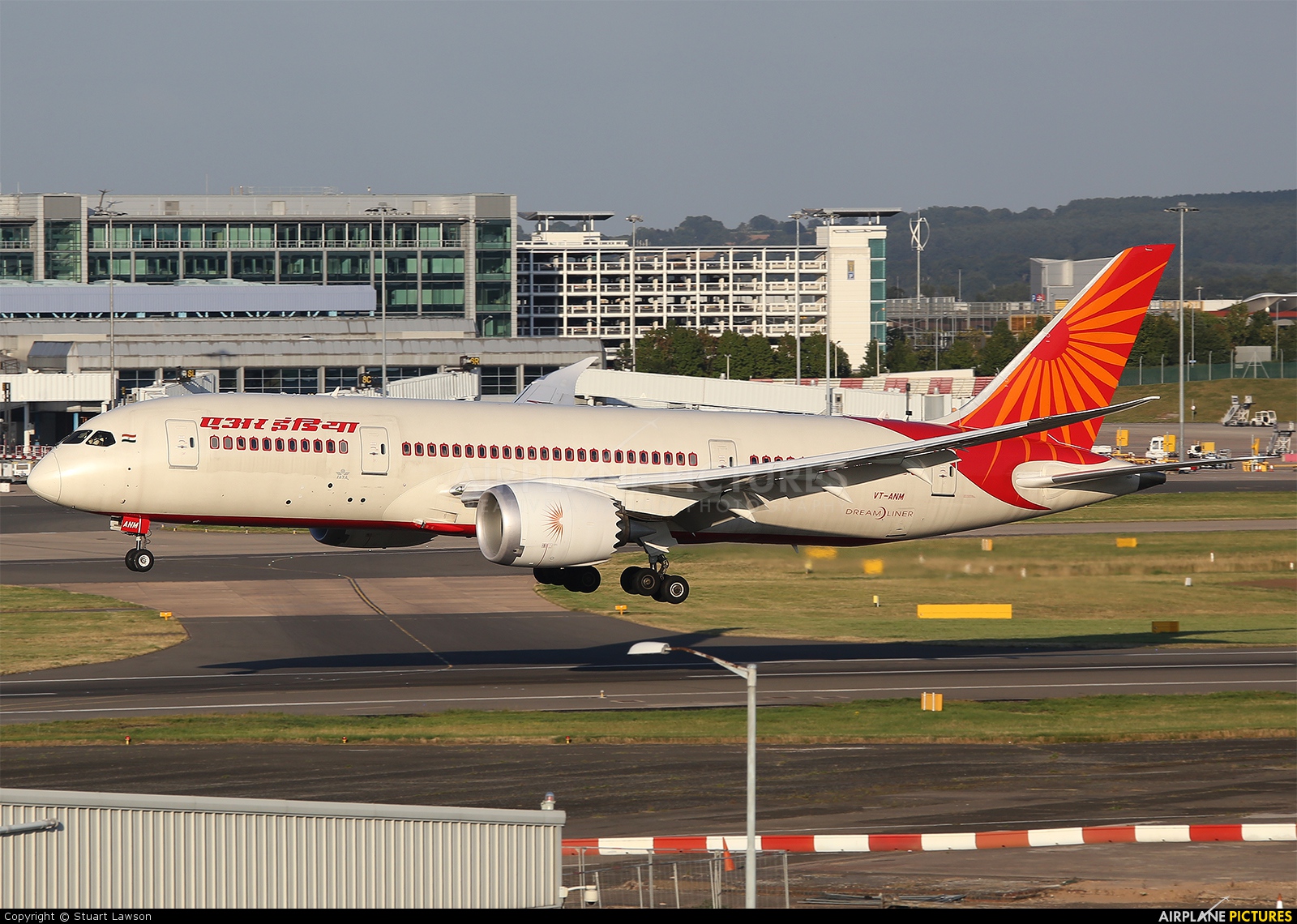 Air India VT-ANM aircraft at Birmingham