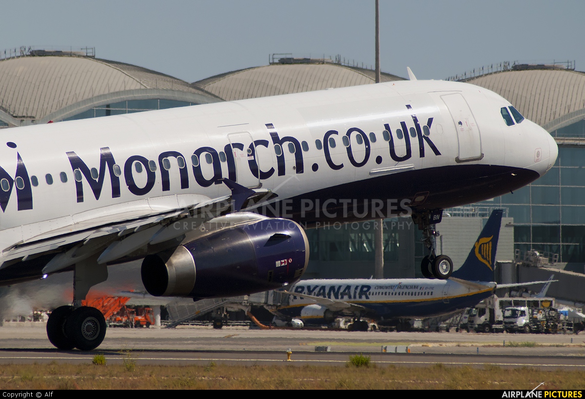 Monarch Airlines G-OZBN aircraft at Alicante - El Altet