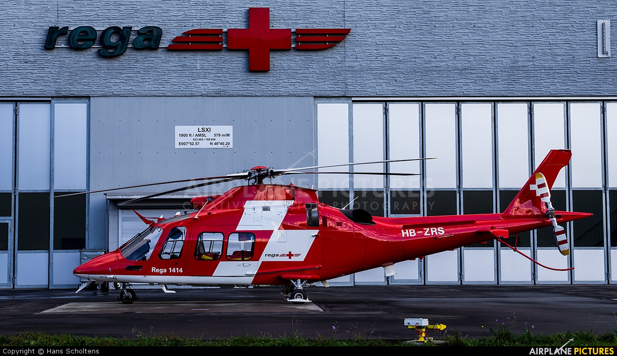 REGA Swiss Air Ambulance  HB-ZRS aircraft at Interlaken