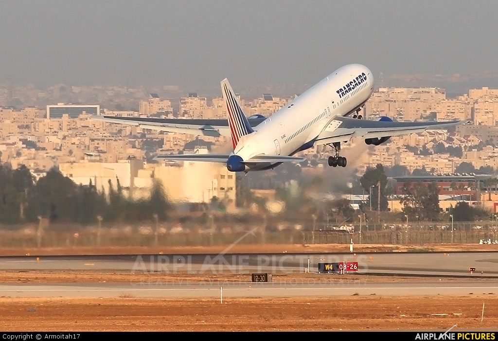 Transaero Airlines EI-UNC aircraft at Tel Aviv - Ben Gurion