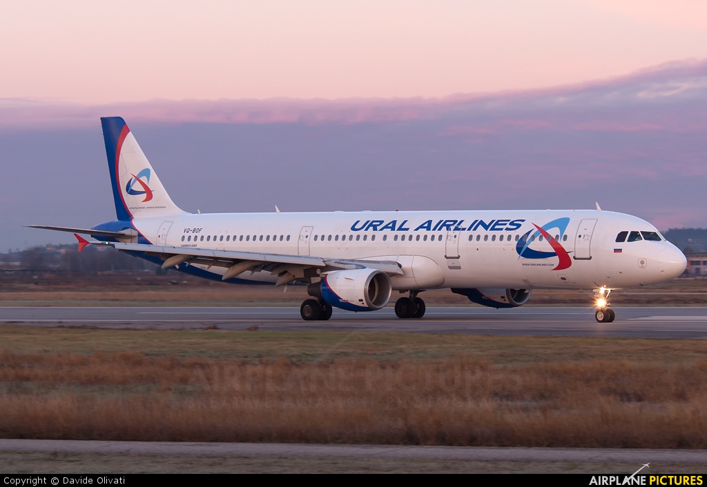 Ural Airlines VQ-BOF aircraft at Verona - Villafranca