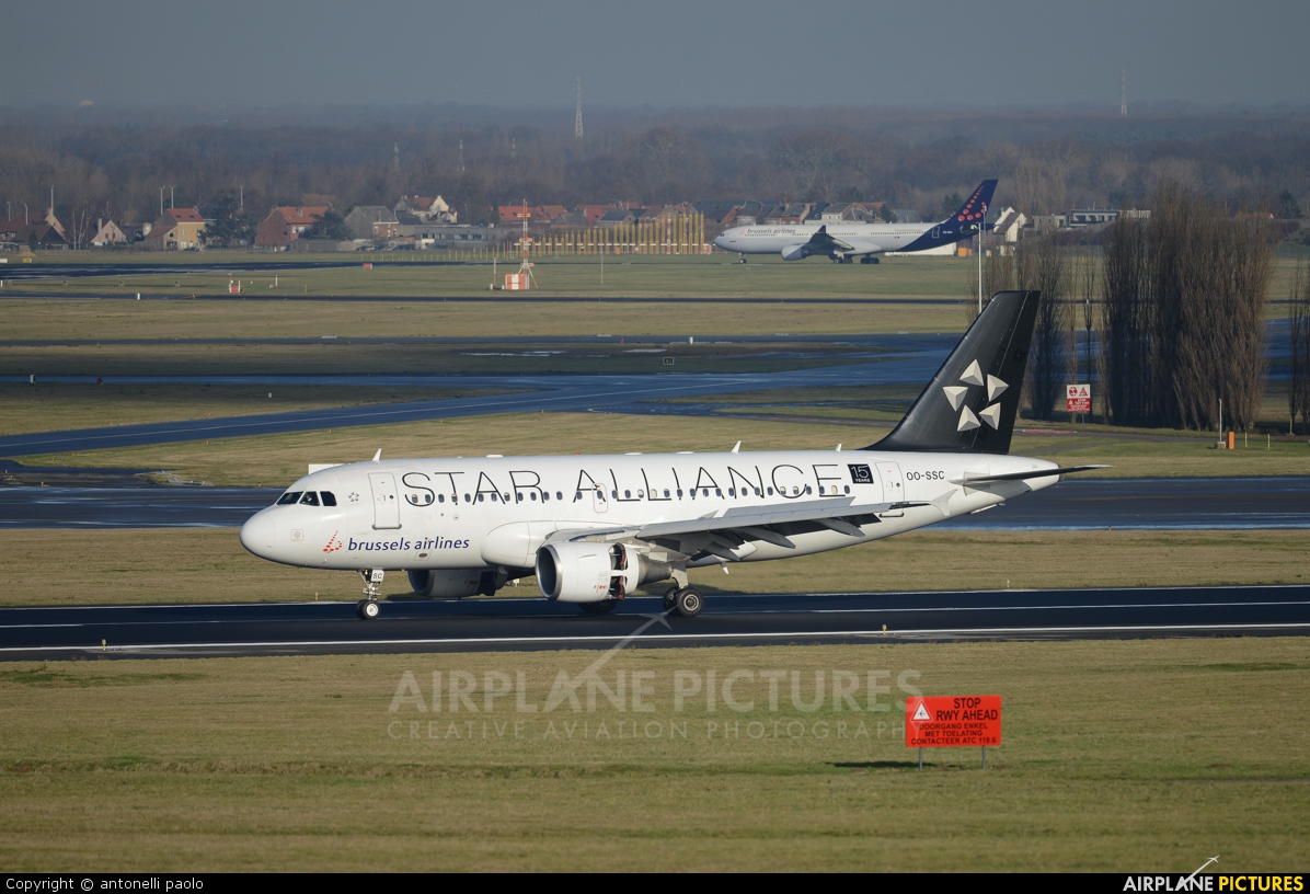 Brussels Airlines OO-SSC aircraft at Brussels - Zaventem