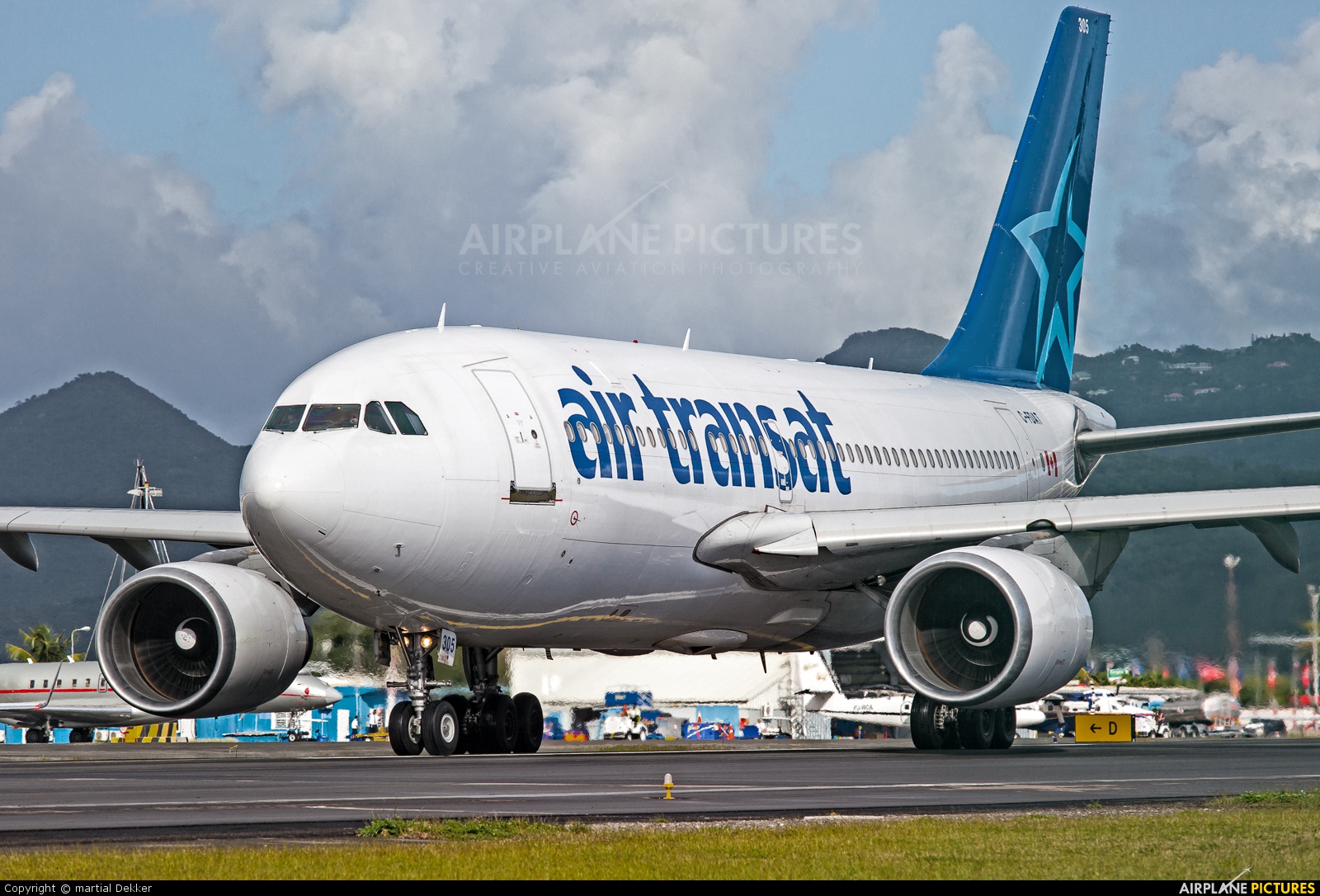 Air Transat C-FDAT aircraft at Sint Maarten - Princess Juliana Intl