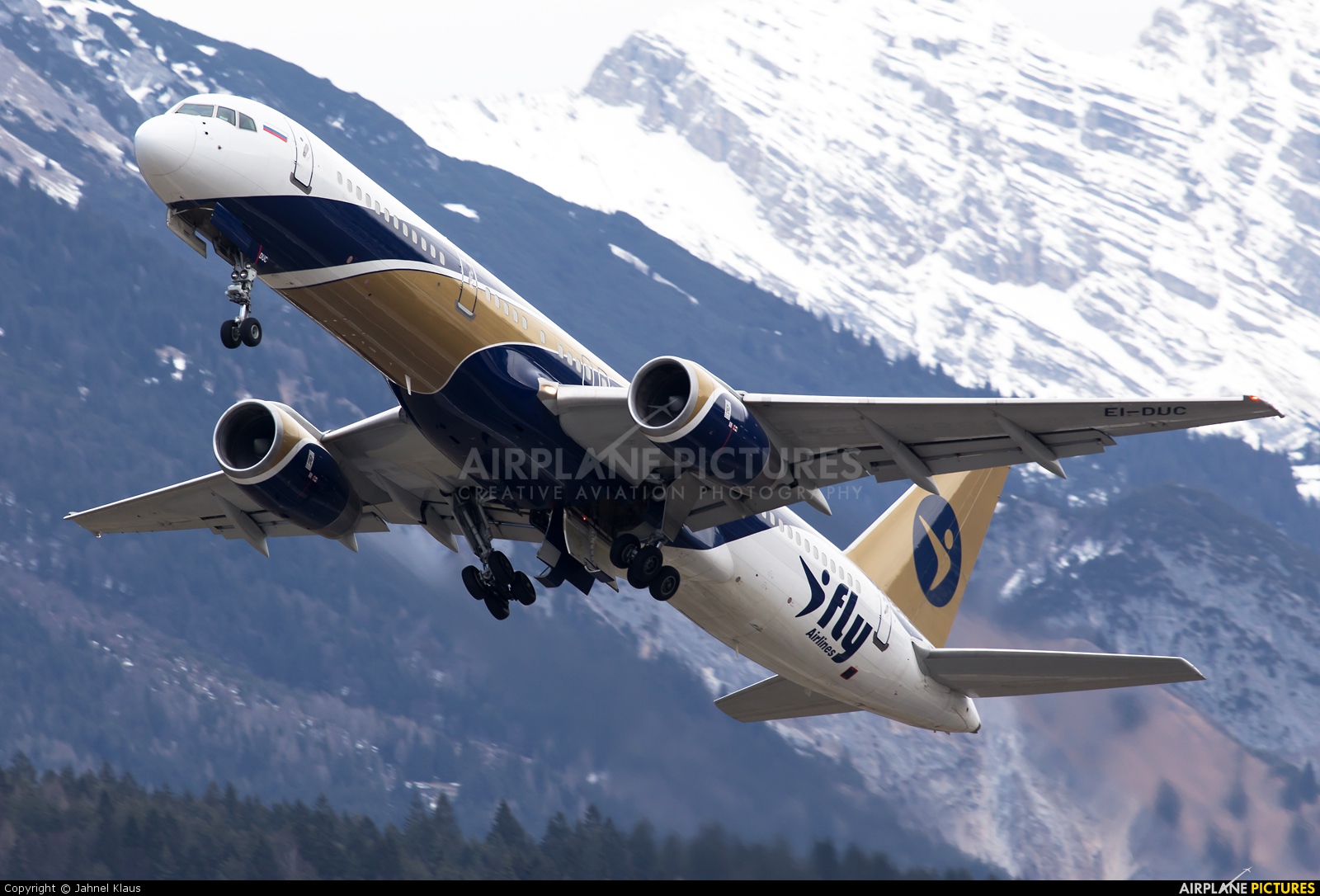 I-Fly Airlines EI-DUC aircraft at Innsbruck