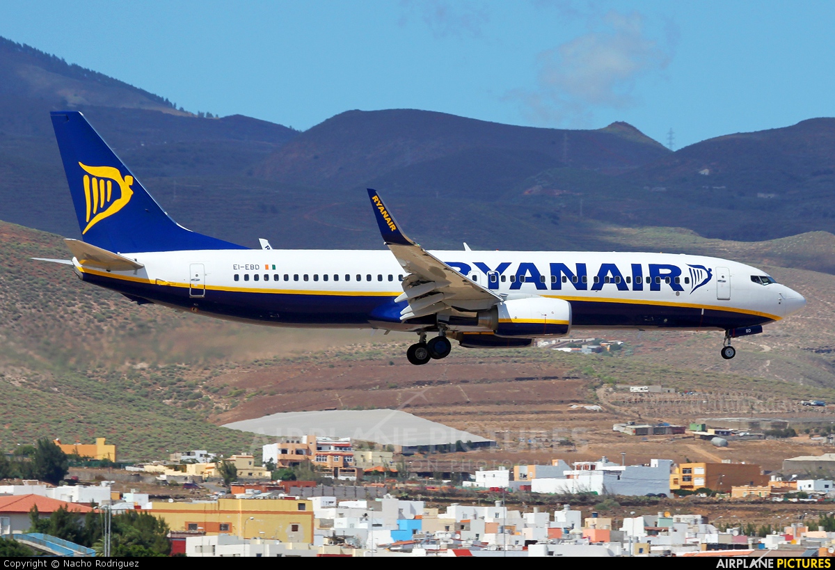 Ryanair EI-EBD aircraft at Las Palmas de Gran Canaria