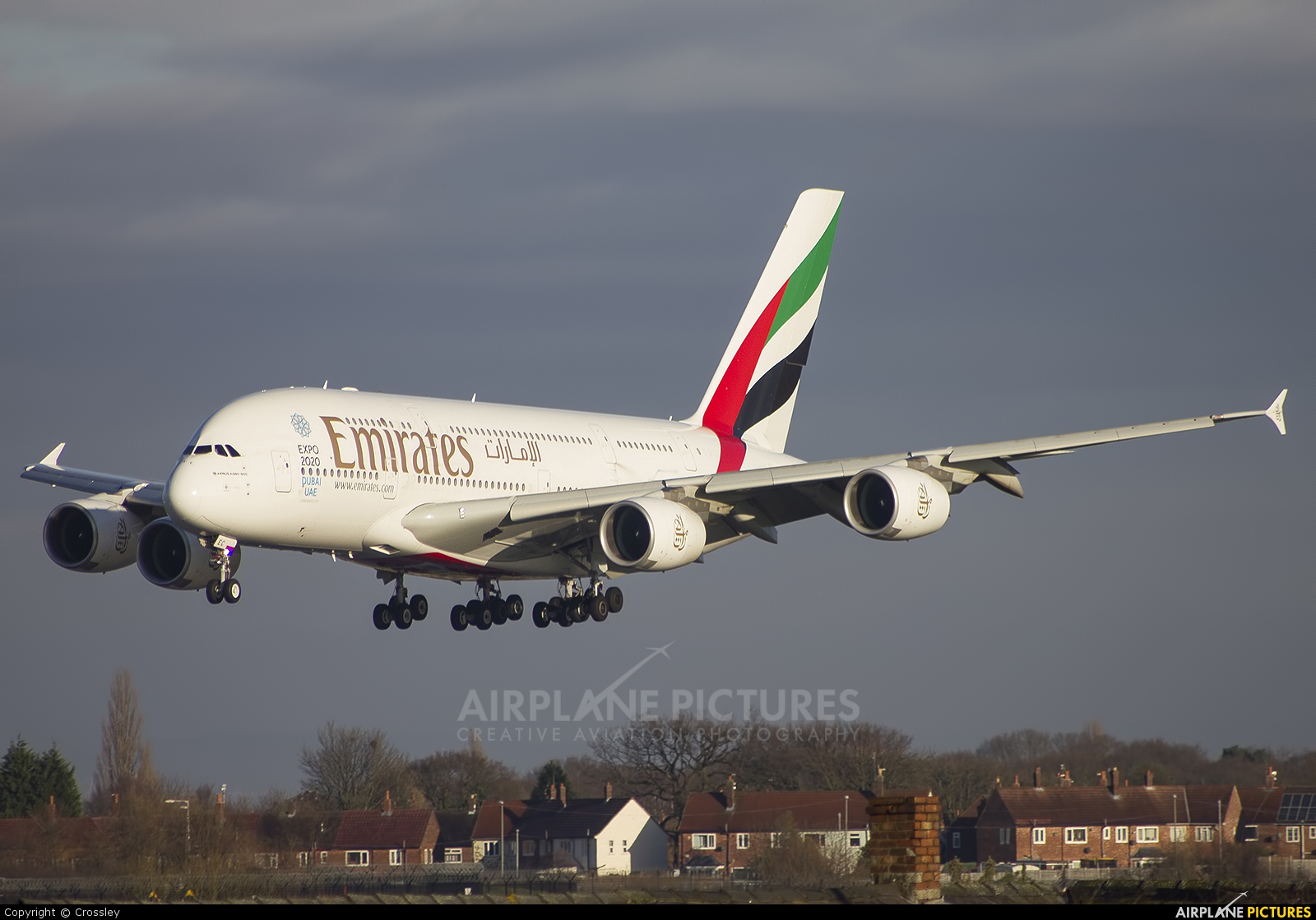 Emirates Airlines A6-EEC aircraft at Manchester
