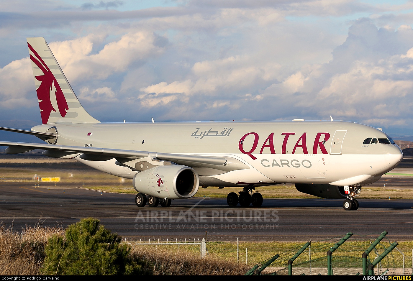 Qatar Airways Cargo A7-AFZ aircraft at Madrid - Barajas