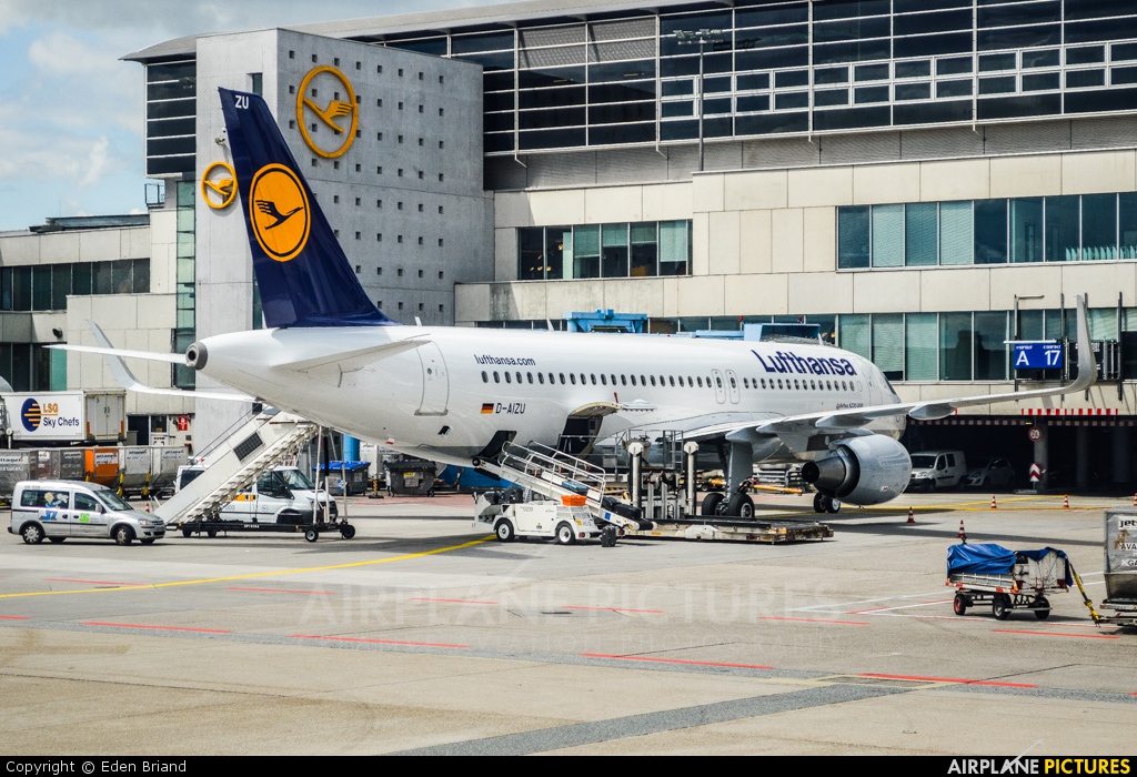 Lufthansa D-AIZU aircraft at Frankfurt
