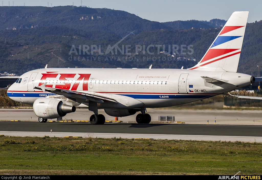 CSA - Czech Airlines OK-MEL aircraft at Barcelona - El Prat