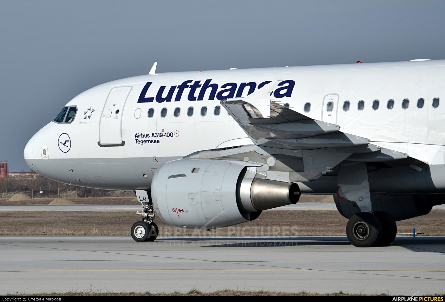 Lufthansa D-AILR aircraft at Sofia
