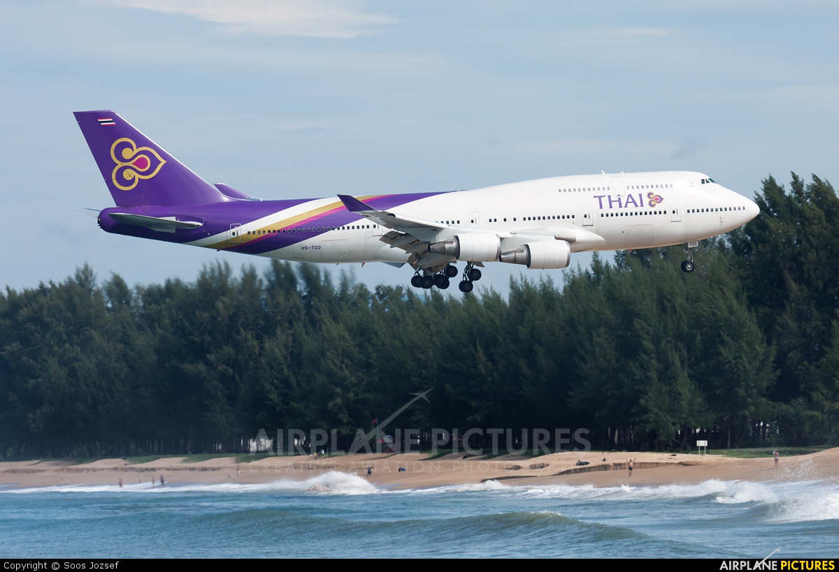 Thai Airways HS-TGO aircraft at Phuket