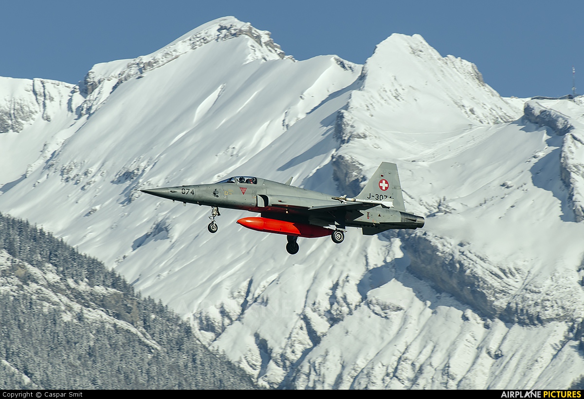 Switzerland - Air Force J-3074 aircraft at Sion