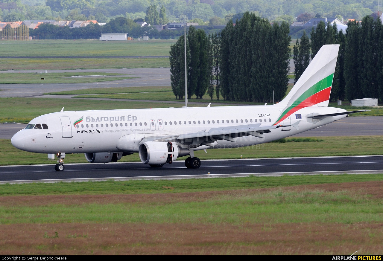 Bulgaria Air LZ-FBD aircraft at Brussels - Zaventem