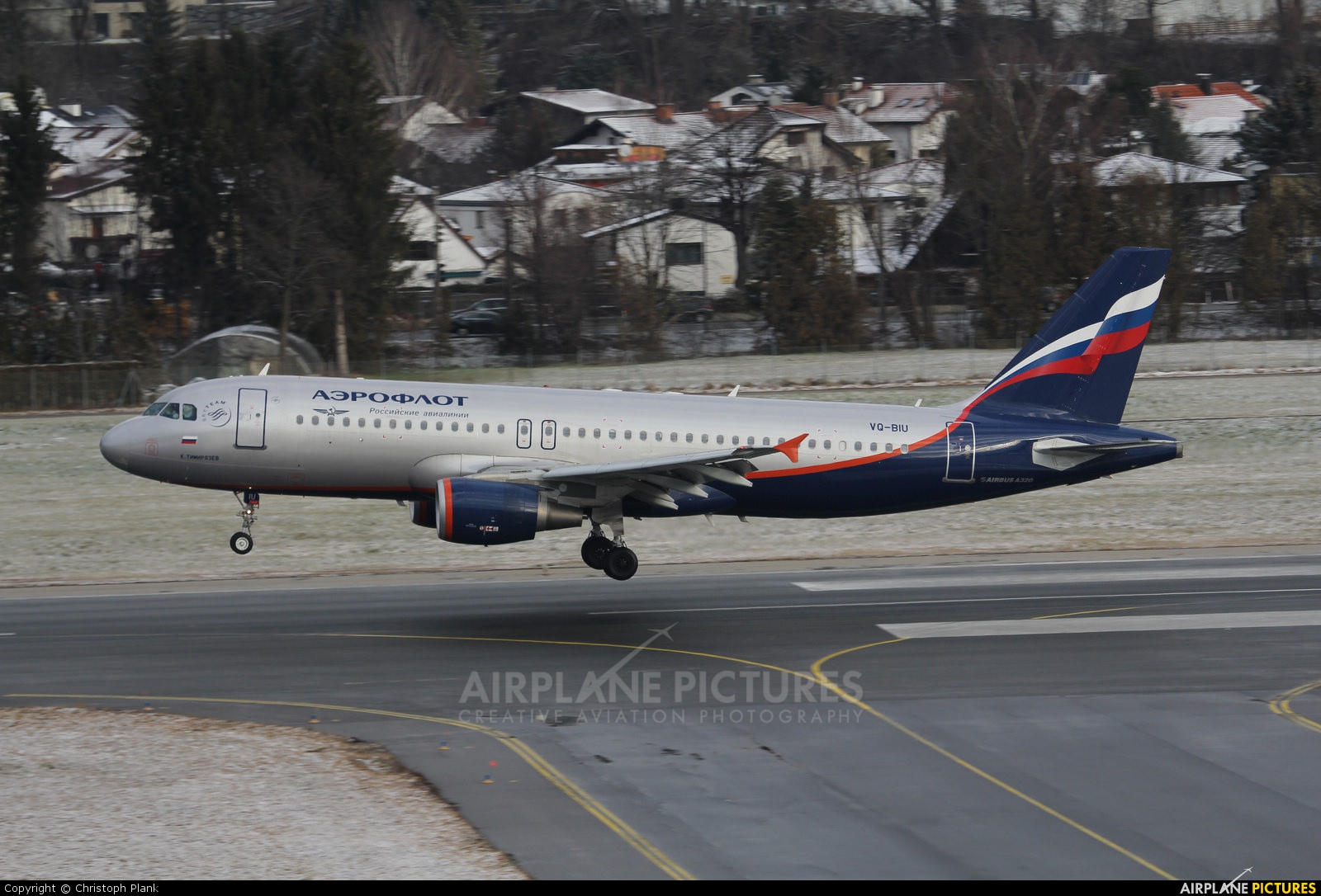 Aeroflot VQ-BIU aircraft at Innsbruck