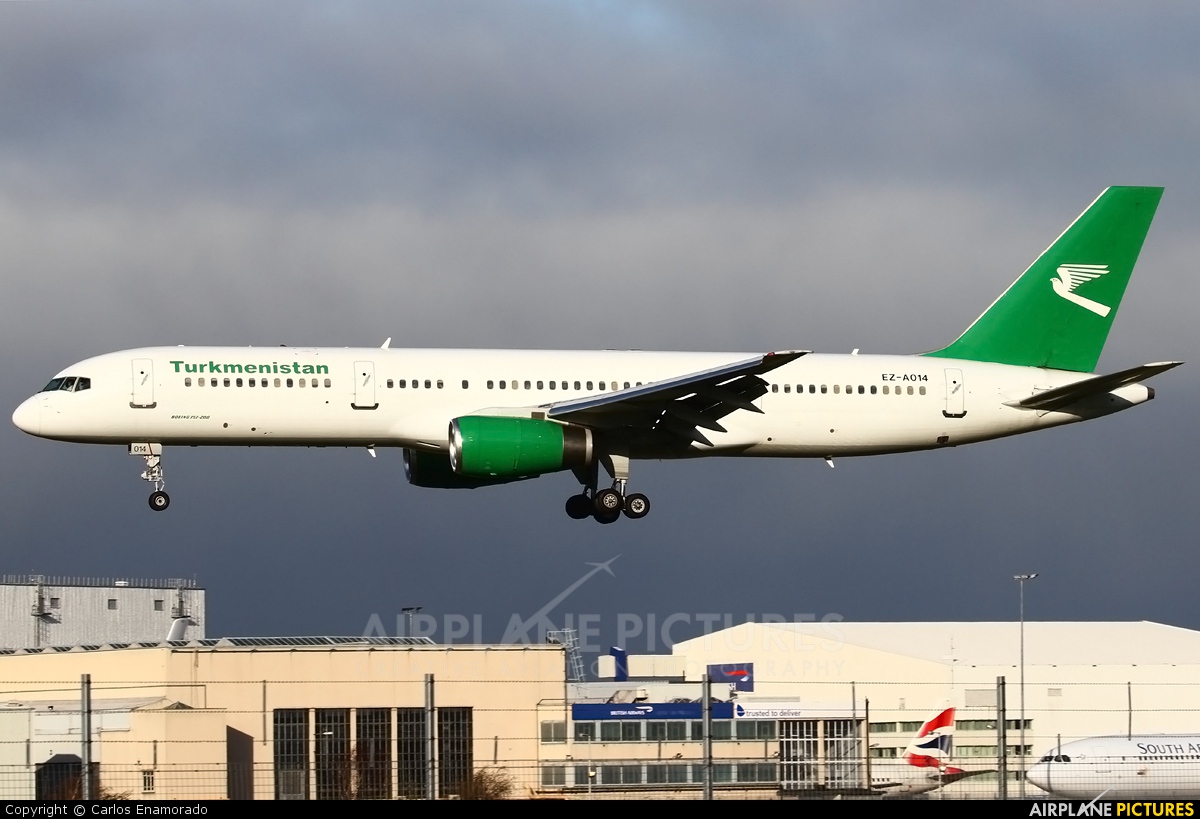 Turkmenistan Airlines EZ-A014 aircraft at London - Heathrow