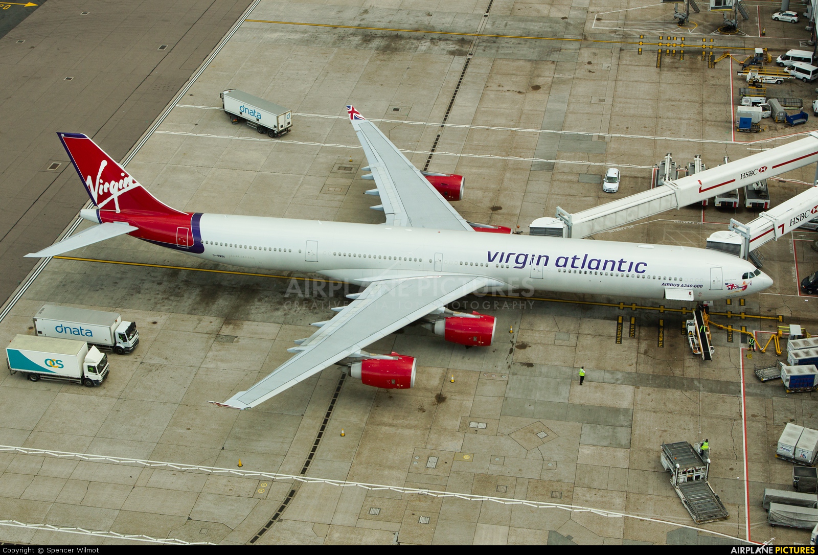 Virgin Atlantic G-VWIN aircraft at London - Heathrow