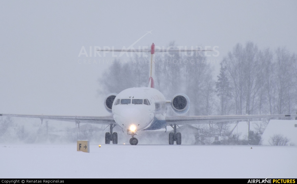 Austrian Airlines/Arrows/Tyrolean OE-LVJ aircraft at Vilnius Intl