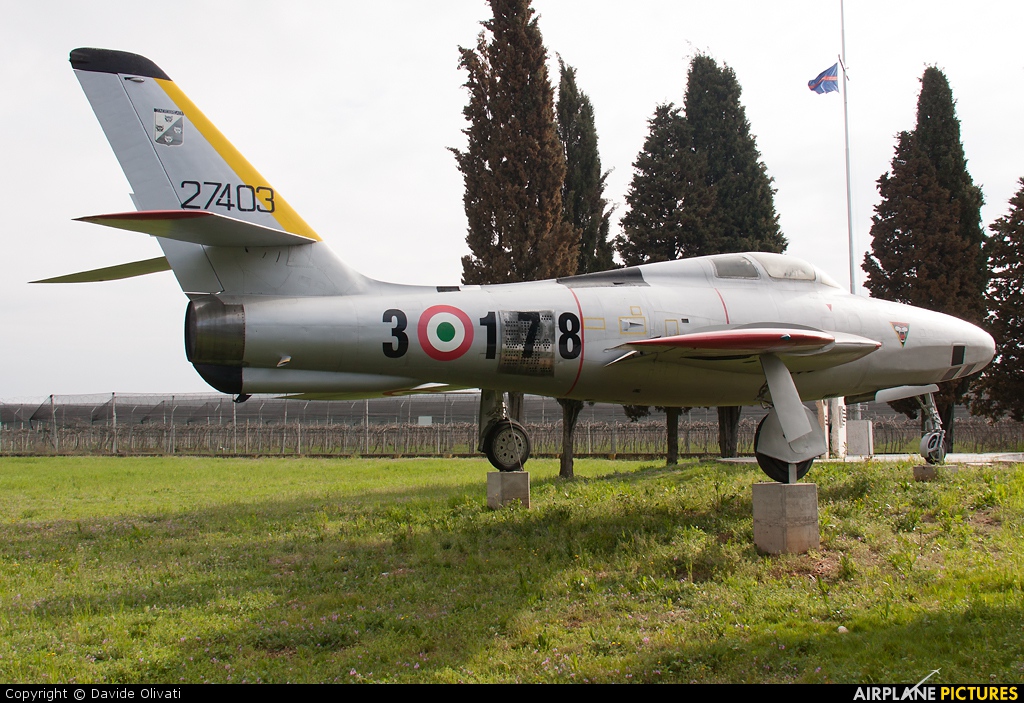 Italy - Air Force MM52-7403 aircraft at Verona - Villafranca