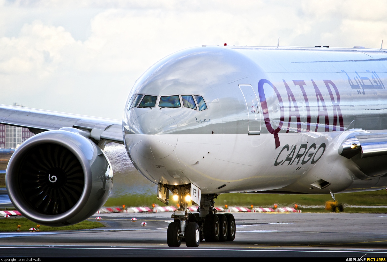 Qatar Airways Cargo A7-BFE aircraft at Frankfurt