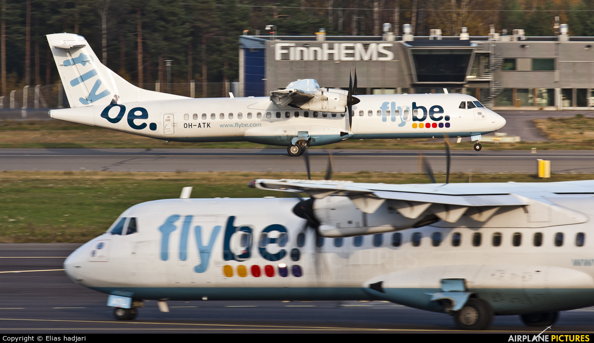 FlyBe Nordic OH-ATK aircraft at Helsinki - Vantaa