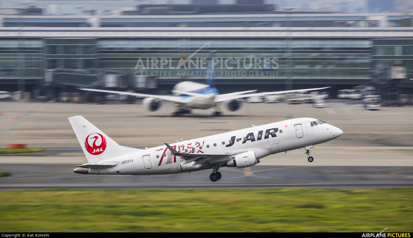 J-Air JA221J aircraft at Tokyo - Haneda Intl