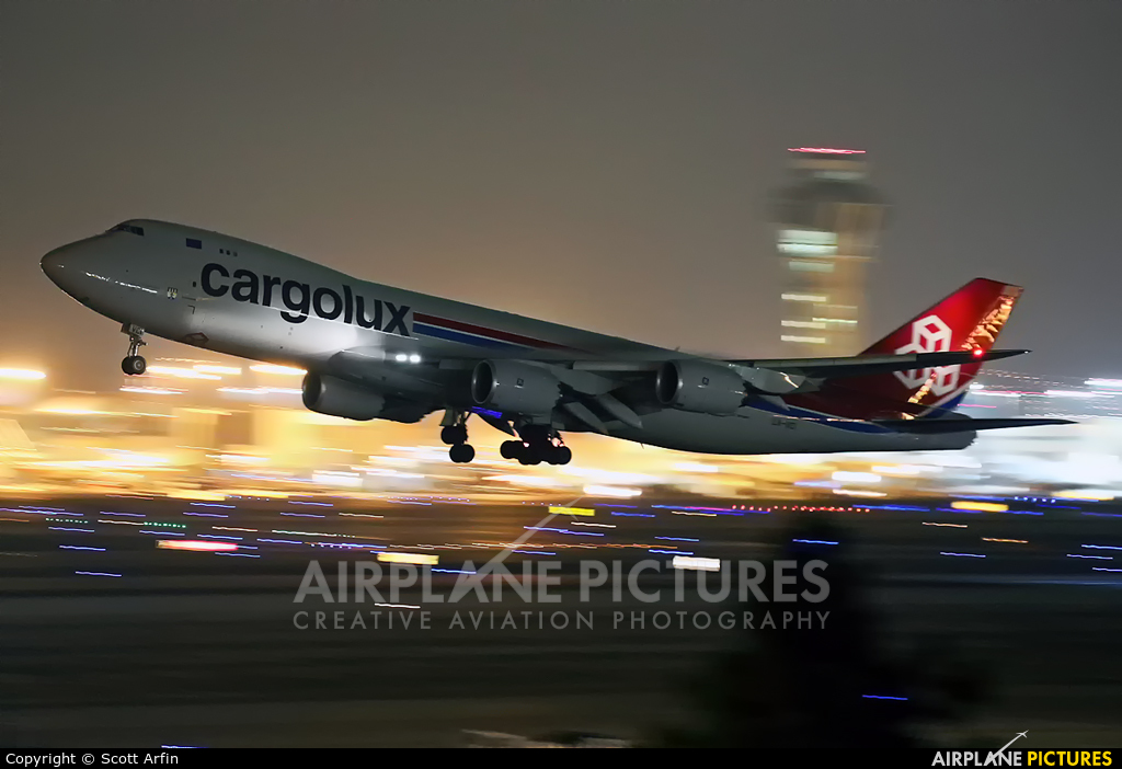 Cargolux LX-VCI aircraft at Los Angeles Intl