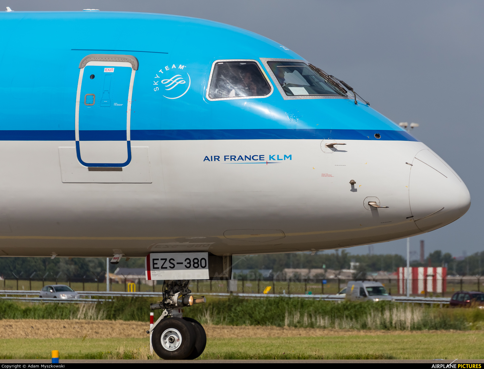 KLM Cityhopper PH-EZS aircraft at Amsterdam - Schiphol