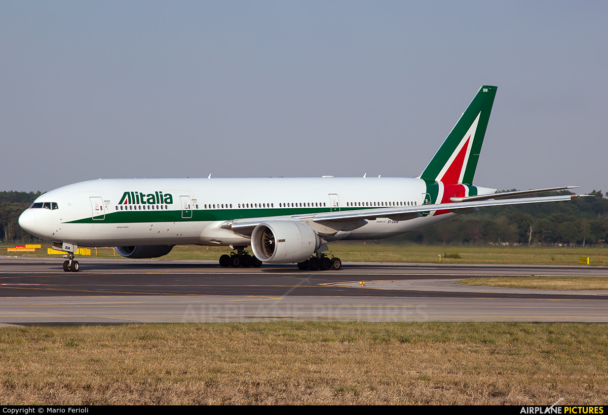 Alitalia EI-DBM aircraft at Milan - Malpensa