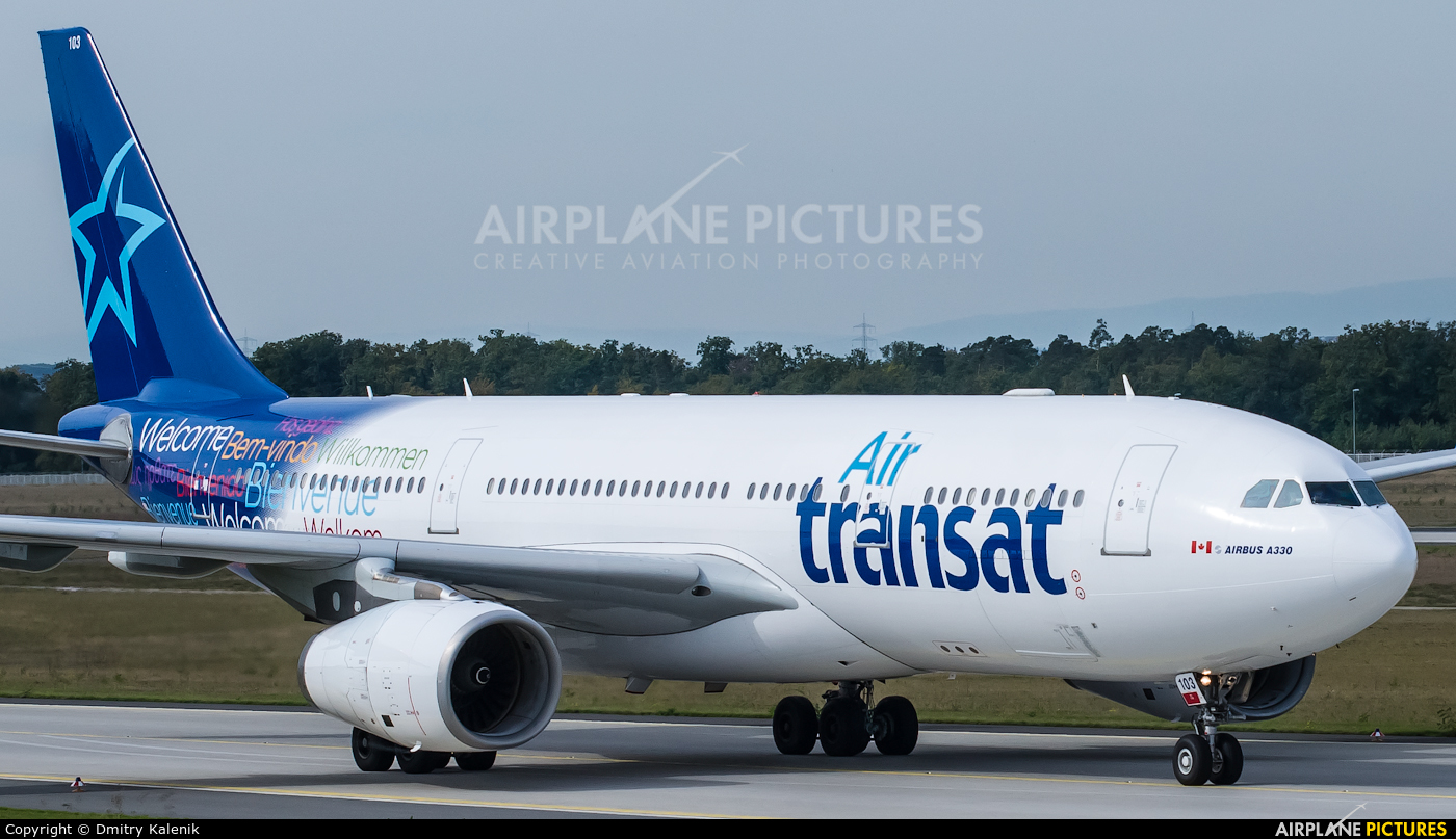 Air Transat C-GPTS aircraft at Frankfurt