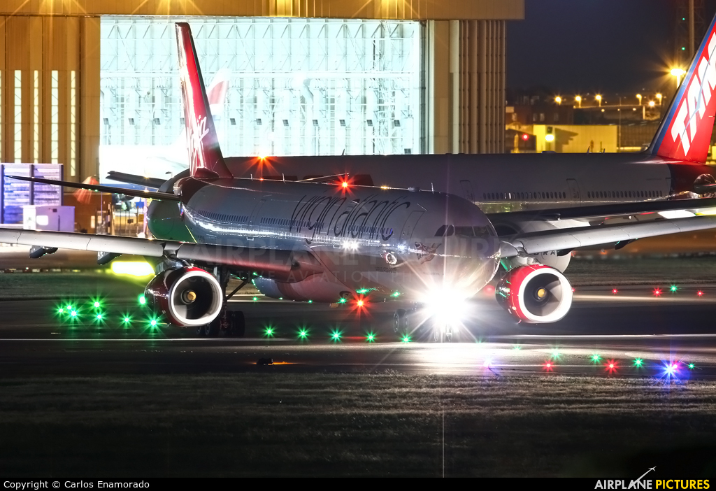 Virgin Atlantic G-VRAY aircraft at London - Heathrow