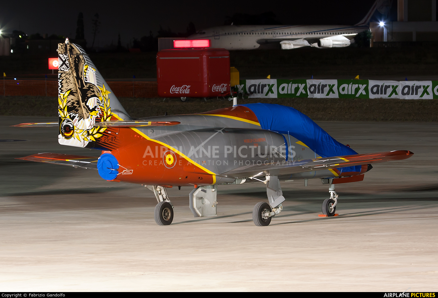 Spain - Air Force : Patrulla Aguila E.25-87 aircraft at Malta Intl