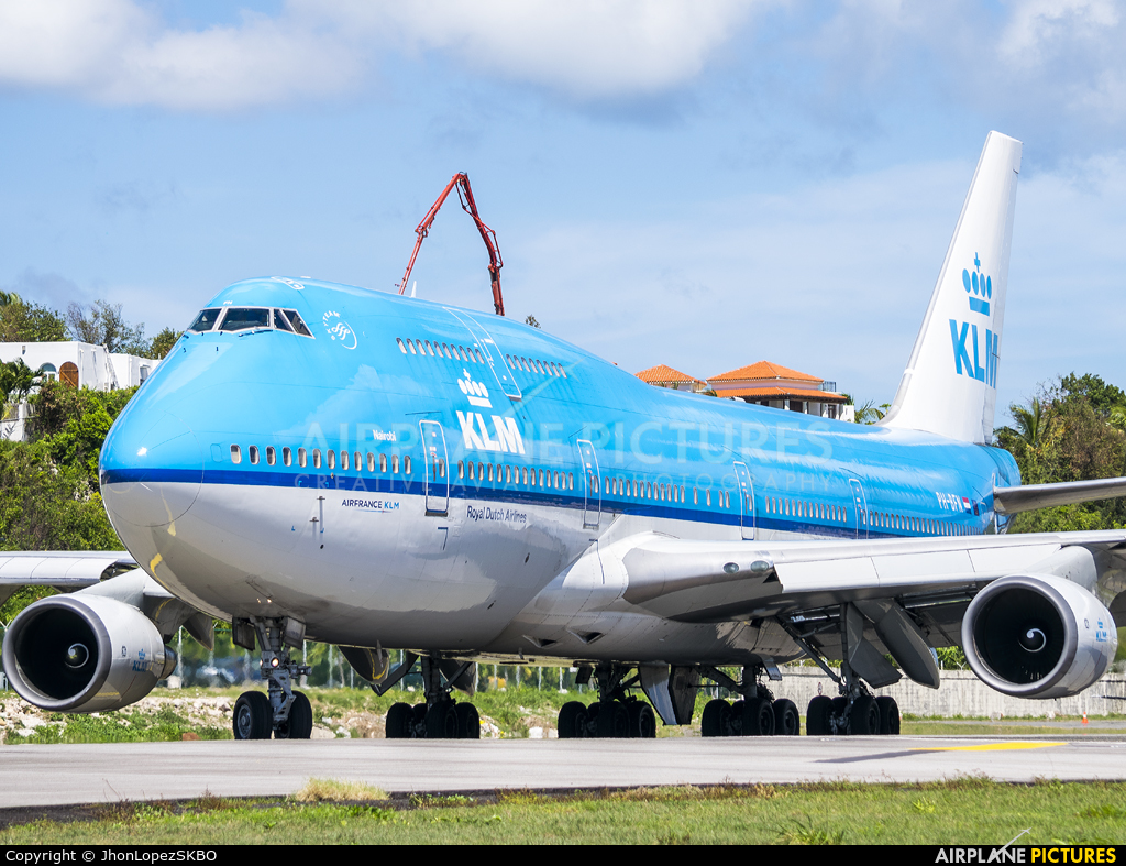 KLM PH-BFK aircraft at Sint Maarten - Princess Juliana Intl