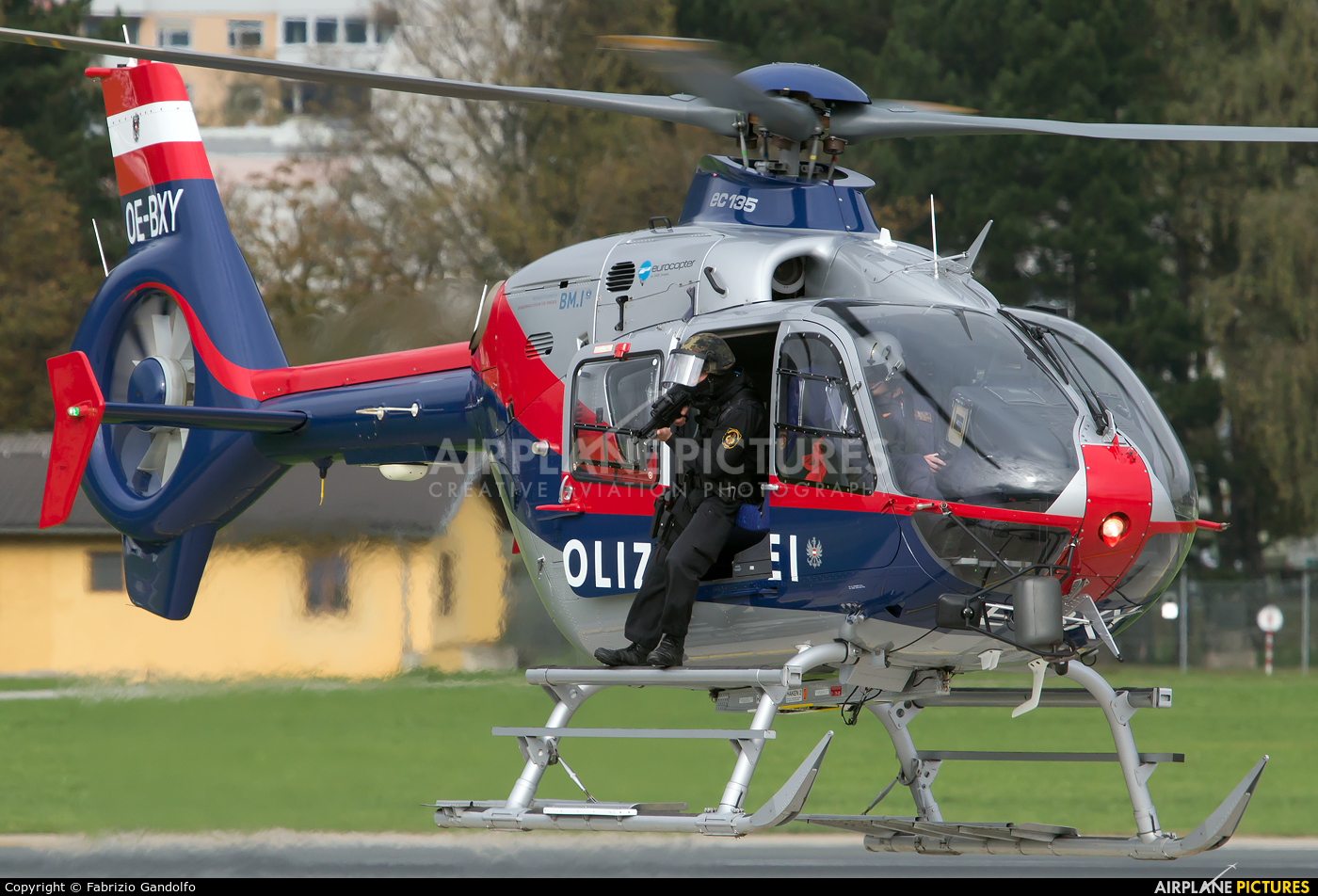 Austria - Police OE-BXY aircraft at Innsbruck