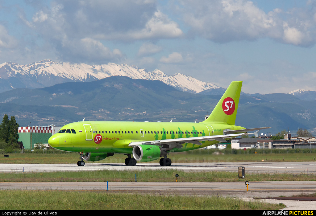 S7 Airlines VP-BHF aircraft at Verona - Villafranca