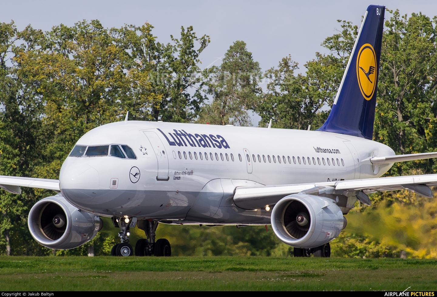 Lufthansa D-AIBJ aircraft at Lublin