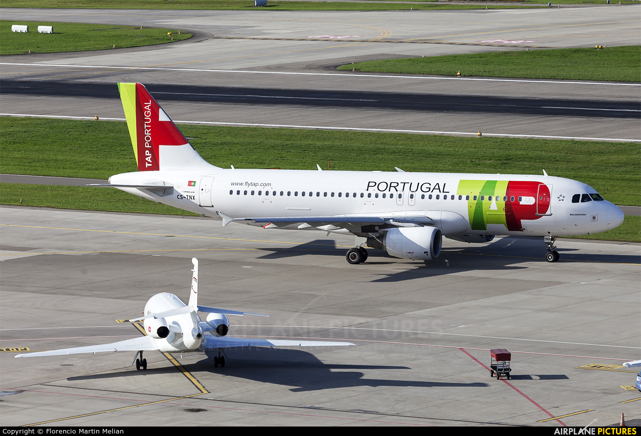 TAP Portugal CS-TNX aircraft at Zurich