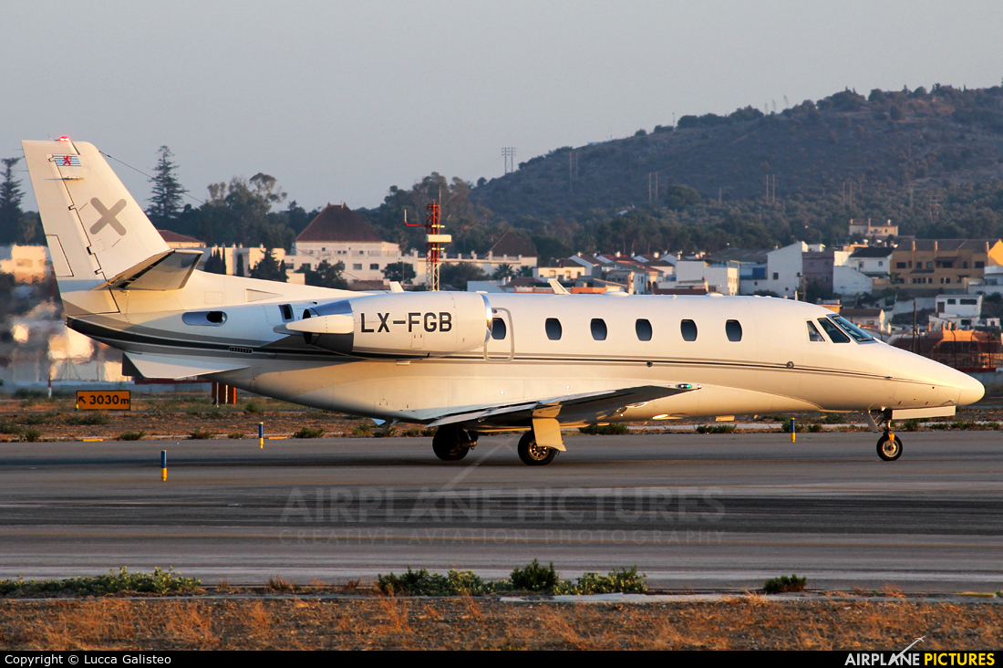 Luxaviation LX-FGB aircraft at Málaga