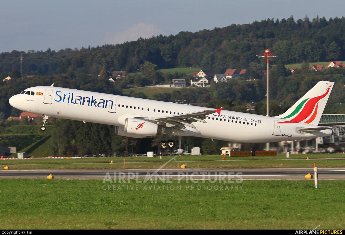 SriLankan Airlines 4R-ABR aircraft at Zurich