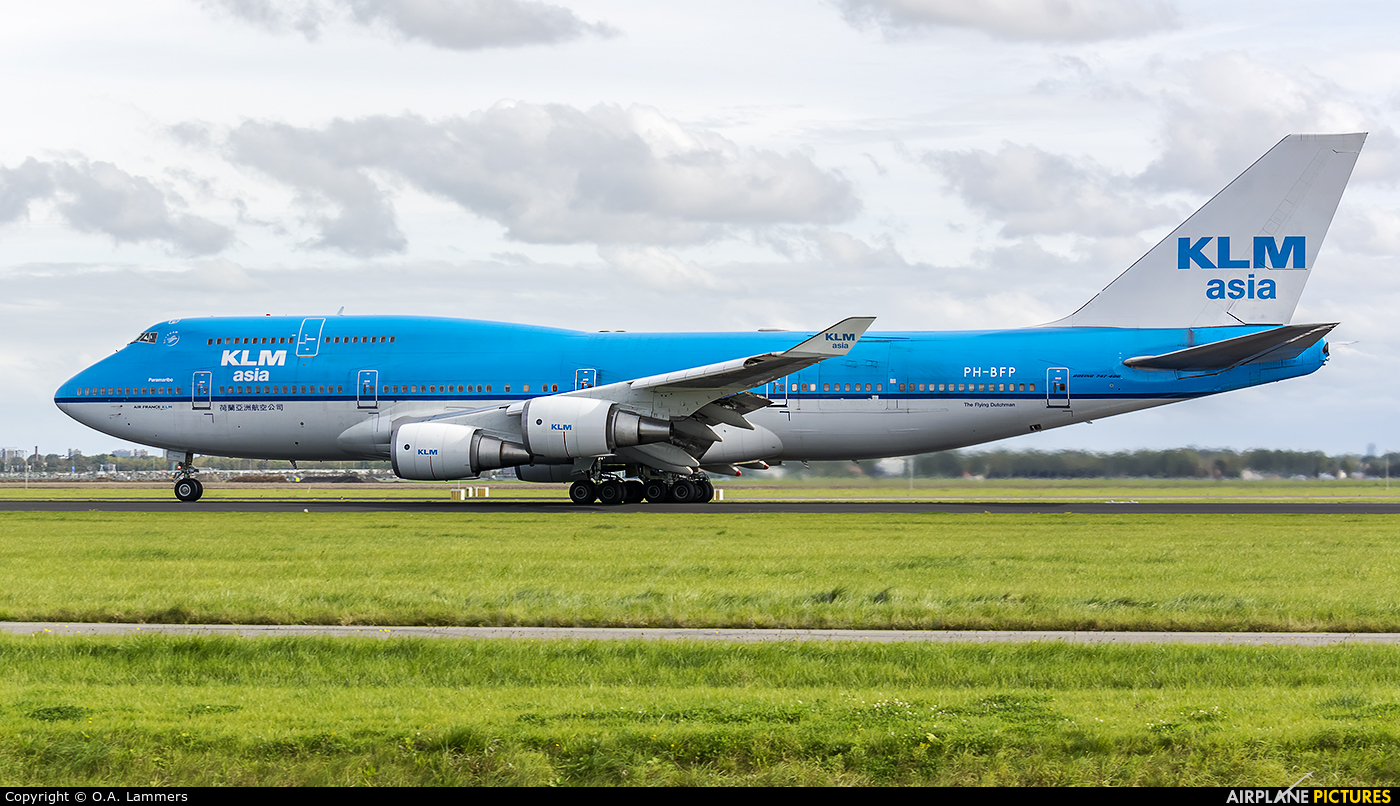 KLM Asia PH-BFP aircraft at Amsterdam - Schiphol