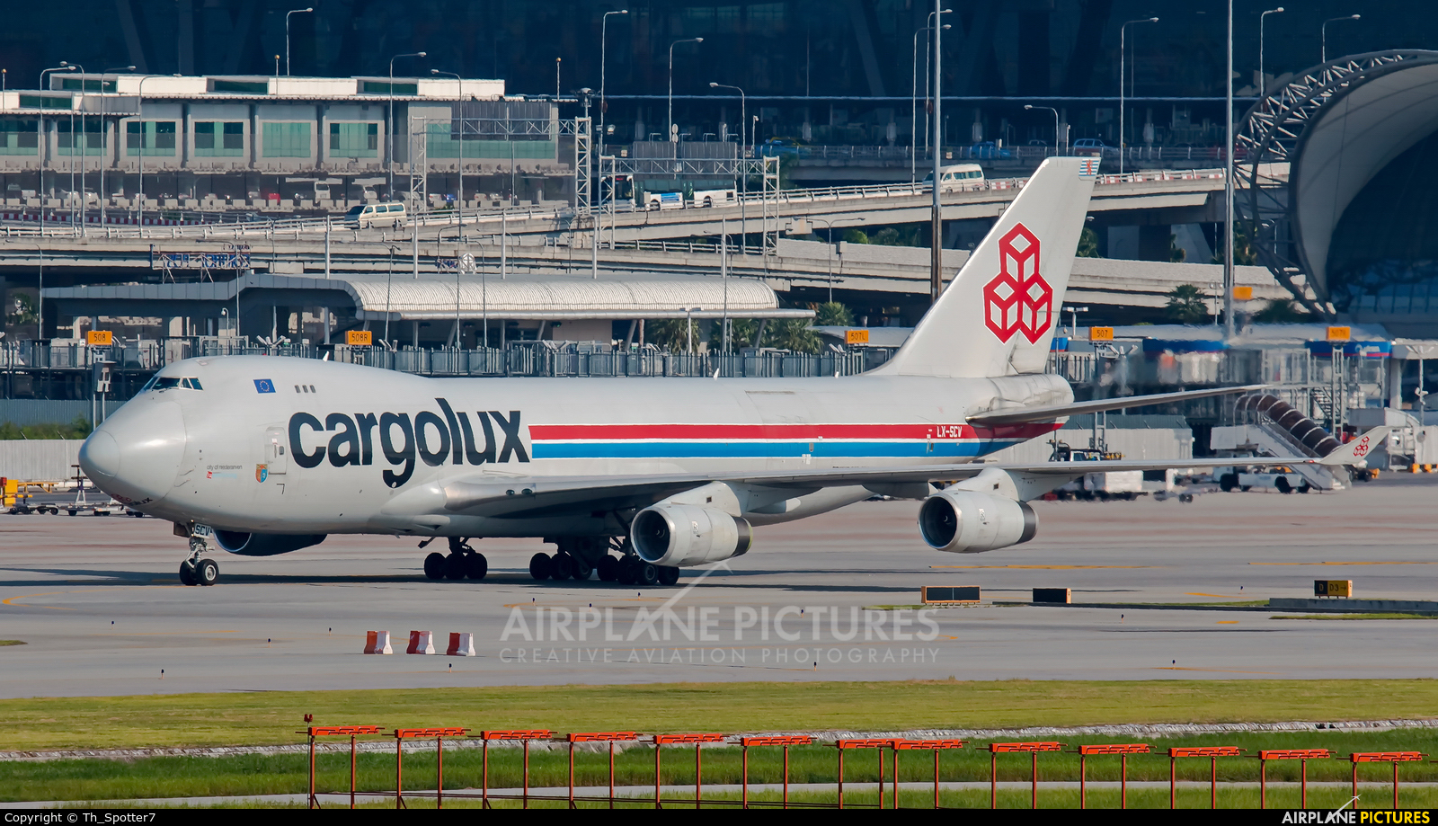 Cargolux LX-SCV aircraft at Bangkok - Suvarnabhumi