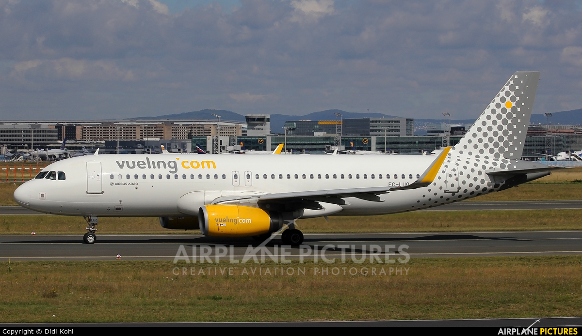 Vueling Airlines EC-LUO aircraft at Frankfurt