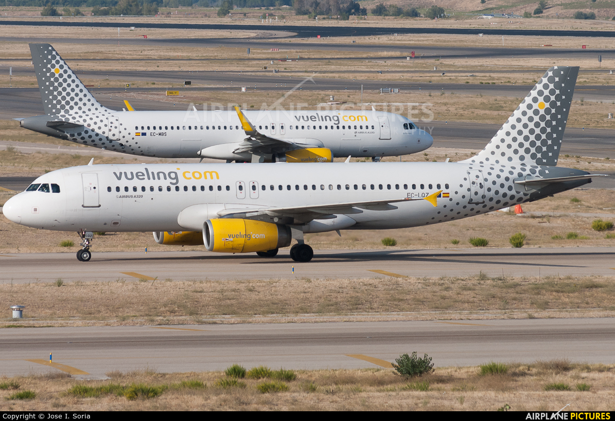 Vueling Airlines EC-LQZ aircraft at Madrid - Barajas