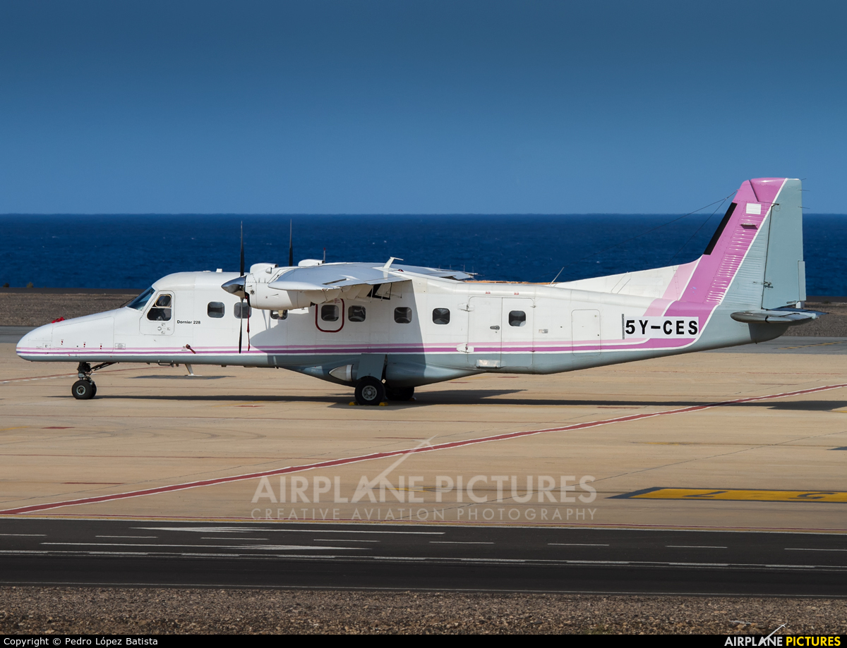 Private 5Y-CES aircraft at Fuerteventura - Puerto del Rosario